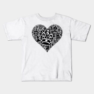 Chess Figures in Heart | Chess Player Gift Kids T-Shirt